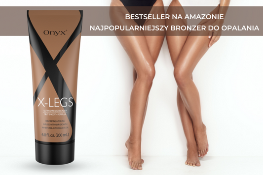 Opalone kobiece nogi i X-Legs - najpopularniejszy bronzer do opalania na Amazonie