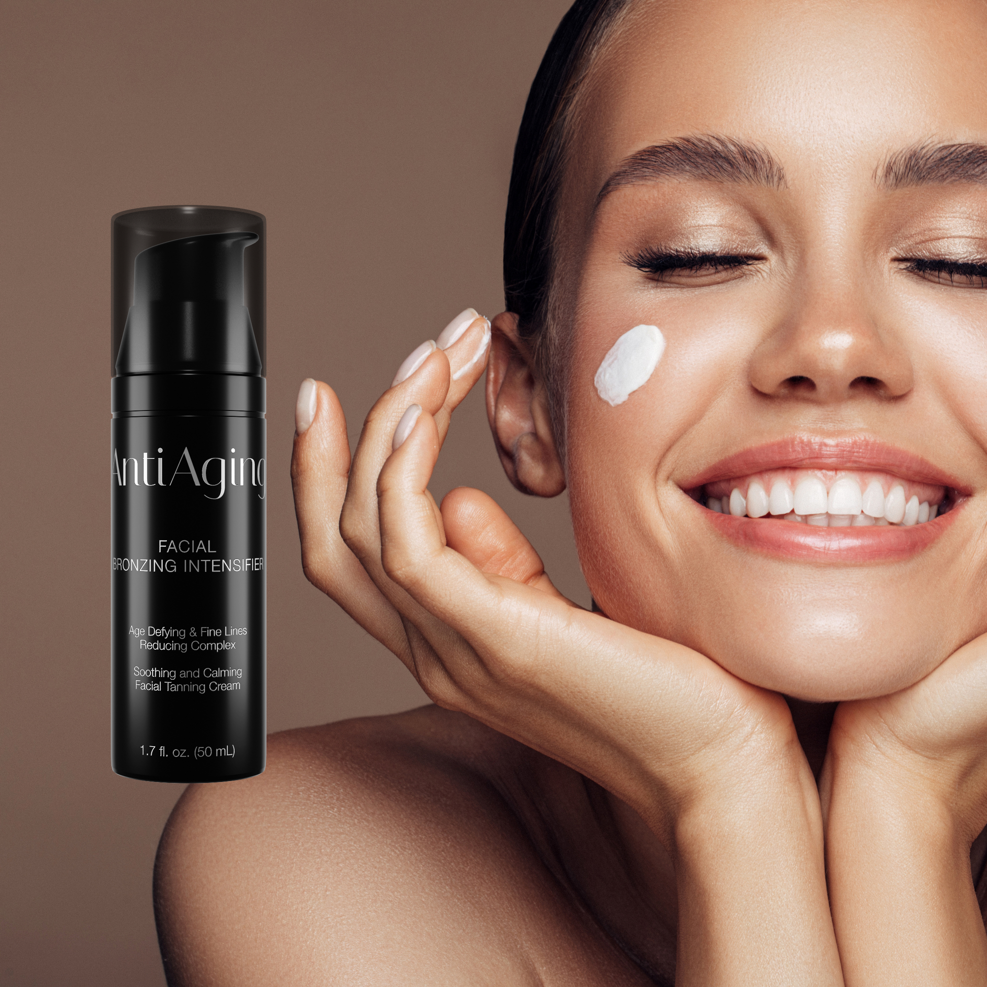 balsam do opalania twarzy - biały bronzer