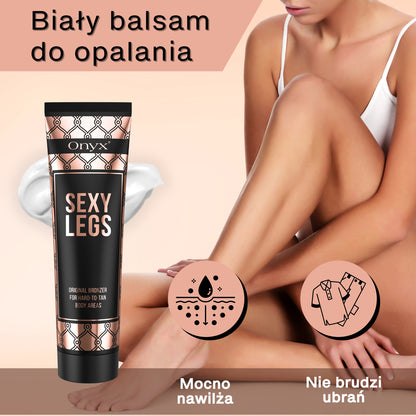 Onyx Biały balsam do opalania nóg