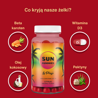 co kryją nasze żelki - beta karoten witamina D3 i pektyny